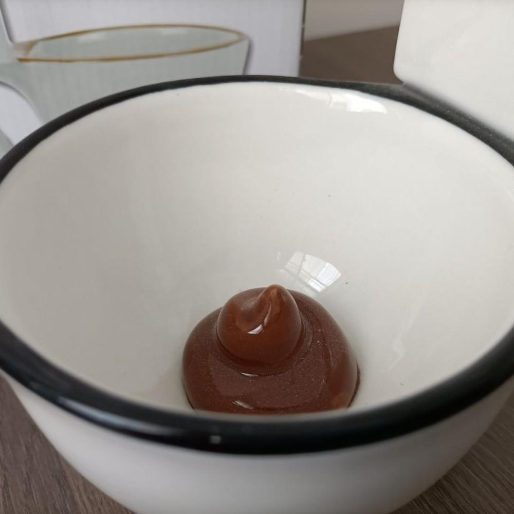 Novelty Ceramic Coffee Mug Minimalist Poop Cup Water Cup Toilet Water Mug  Gift Giving