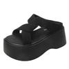 Fashion 8CM Casual Wedge Slippers Women New Summer Non Slip Platform Sandals Woman Open Toe Comfortable Female Chunky Beach Slippers