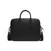 Coach Liam 33 Solid Color Letter Logo Leather Shoulder Crossbody Briefcase Large Men Bags Black CJ652-QBBK