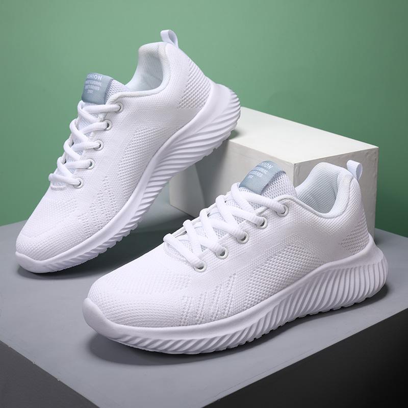 Fashion Casual Sports Mesh Women's Running Soft Sole Tennis Female Comfortable Summer Breathable Sneakers Lightweight Vulcanized Shoes