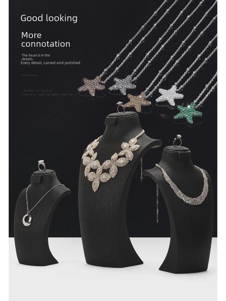 Витрина ювелирного магазина: Набор подставок для ожерелий и серег