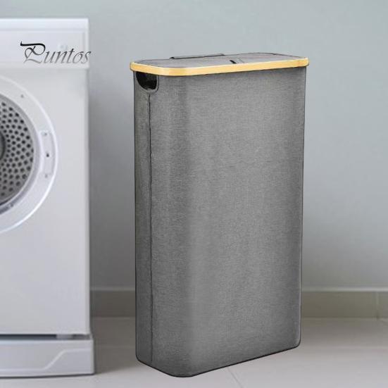 Корзина для белья с пылезащитной крышкой, складная конструкция, большая вместимость, водонепроницаемая корзина для грязной одежды, органайзер для хранения игрушек, одеял