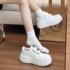 Zhao Ruth, the Same Thick-soled Little White Shoes, Heightening Velcro Casual Shoes, Children's Round Head Versatile Big Head Shoes, Board Shoes, Wom