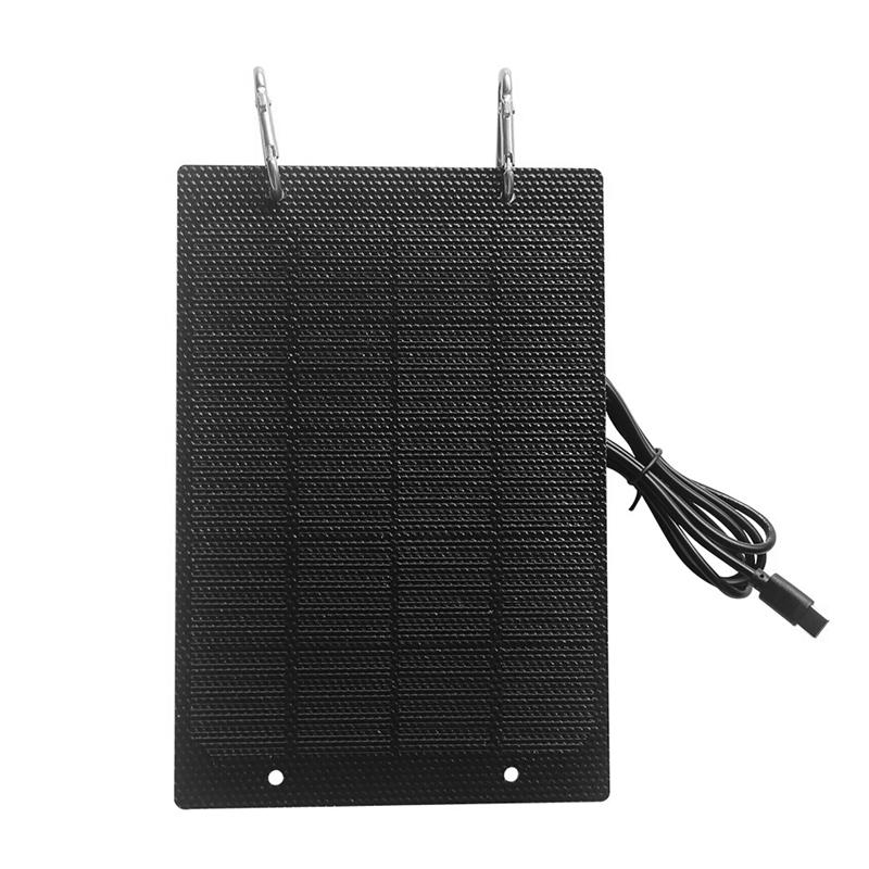 5W 5V ETFE Solar Panel Charger Monocrystalline Solar Cells Power Bank for Mobile Phone Security Camera Courtyard Streetlighs 4