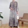 Ethnic Pattern Polyester Long Skirt With Wide Waist For Casual And Formal Wear