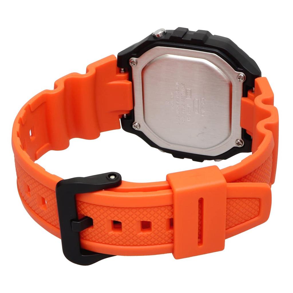 Casio Стандартные цифровые часы W-218H-4B2V унисекс оранжевый дешевые Casio параллельный импорт