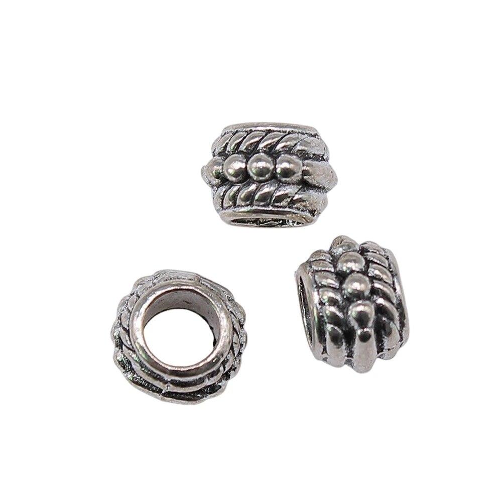 Бусины с большими отверстиями, свободные бусины-разделители, мужские аксессуары, украшения ручной работы для мужчин