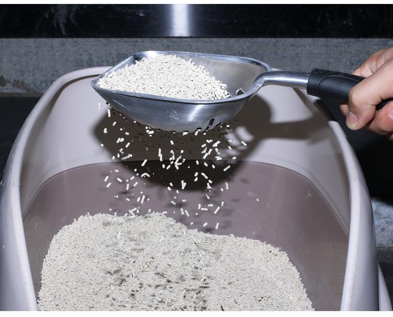 Aluminum Alloy Cat Litter Scoop with Hollow Design for Quick Cleaning