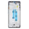 Передняя рамка корпуса LCD экрана мобильного телефона для Poco M6 4G, Запасные части для ремонта рамки телефона, Легкая установка
