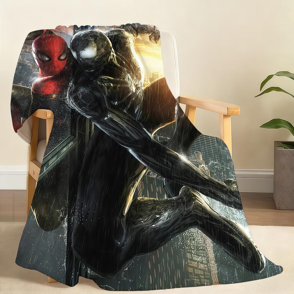Cool V-VENOM And S-Spider-Man Blanket Soft Throw Blanket for Home Bedroom Bed Sofa Picnic Travel Office Rest Cover Blanket Gift