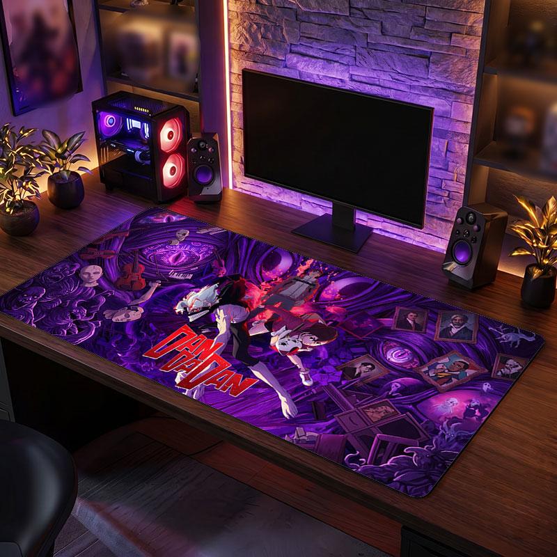 Big Mouse PadDandadan Extended Soft Desk Mat Gaming Office Computer Table Decor Mat