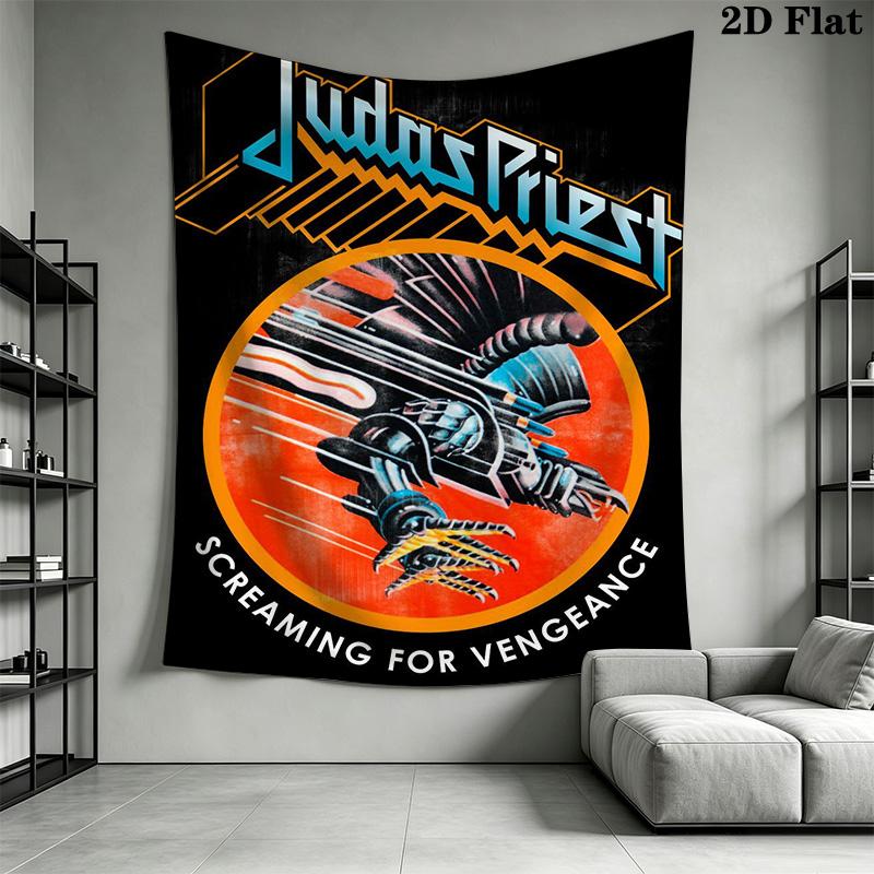 judas priest Pattern Home Decor Tapestry, Wall Hanging, Decorative RV Wall Cloth.DGT0925119