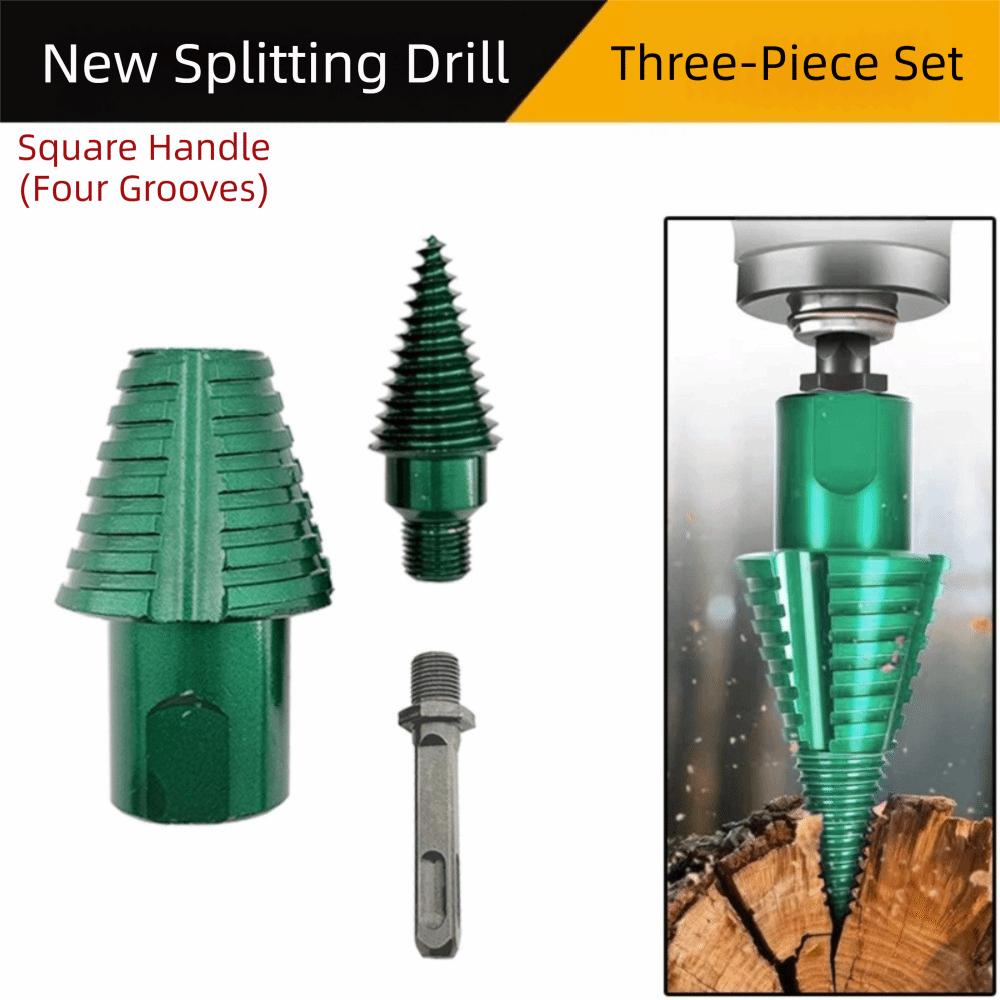 Round Shank Firewood Splitter Drill Bit Square Shank Woodworking Drill Bit Woodworking
