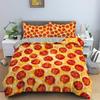 Hamburger Bedding Set Snack Pattern Duvet Cover Twin King For Boys Adults Decor Microfiber 3D Donut Quilt Cover With Pillowcases