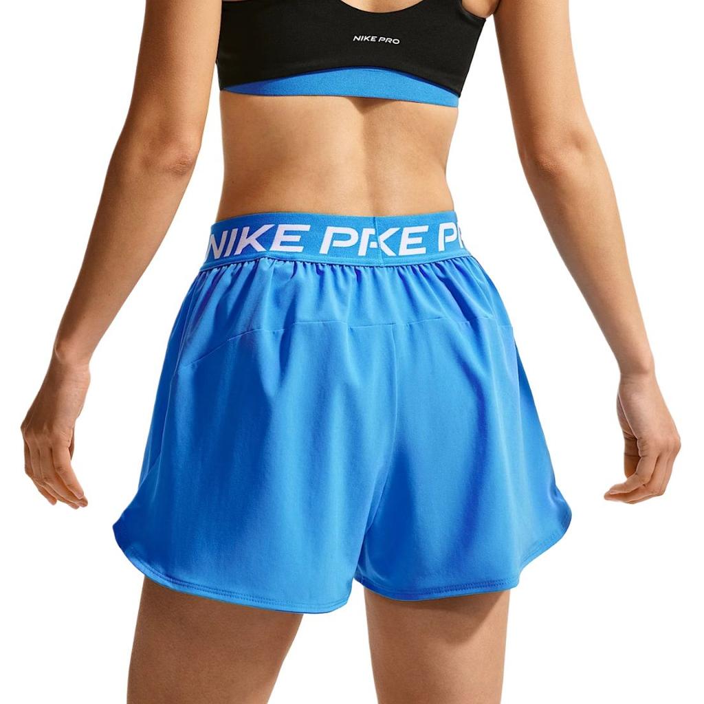Nike Женские тренировочные брюки Pro Dri-Fit Two-In-One, тканые, со средней посадкой, свободные, быстросохнущие, брюки IR1919-435