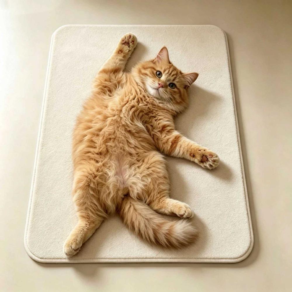 Ragdoll Cat/Cow Cat/Civet Cat Cute Cat Floor Mat Non-slip Floor Mat Bathroom Carpet Table Bedside