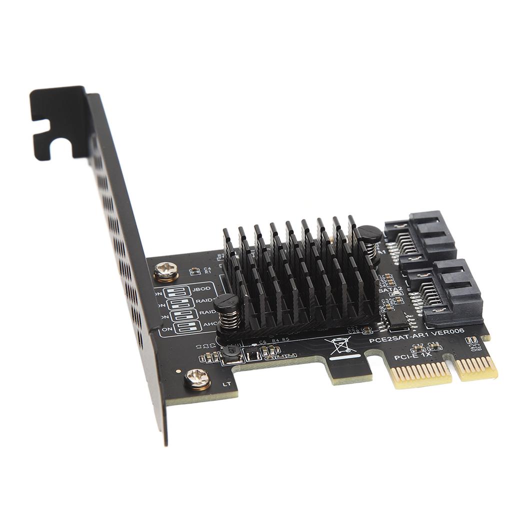 PCIE To SATA3.0 Expansion Card 2 Ports 6Gbps High Speed Multi Function Support PCIE SATAIII RAID