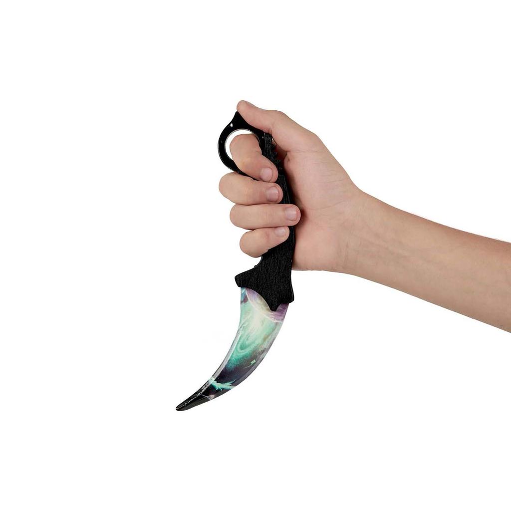 КС2 КС:GO Деревянный нож Karambit Galactic Flash, Maskbro, деревянный нож, сделанный из дерева, для любителей CounterStrike Global Offensive
