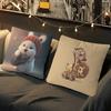 Cartoon Cute Animals Cushion Cover Pillowcase Upholstery Sofa Throw Pillow Home Decor Pillowcas
