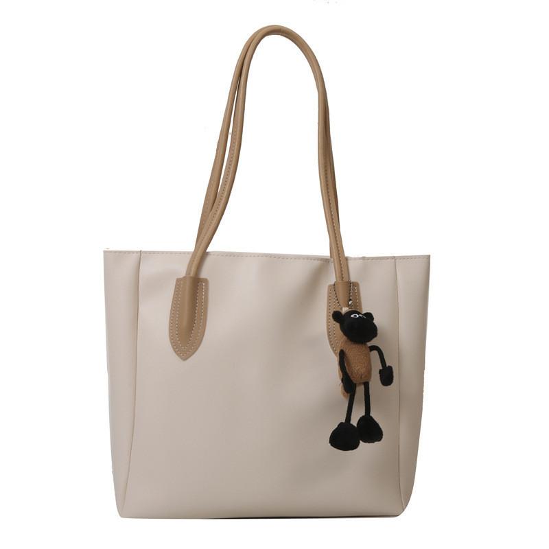 Модная женская сумка-тоут из искусственной кожи большой вместимости 2023 трендовая уличный стиль сумка на плечо