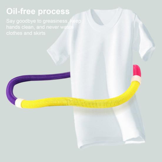 Weighted Soft Spring Hoop Waist-Friendly Foldable Fitness Hoop Portable Home Gym Men Women Adults Body Waist Slimming Exercise Equipment