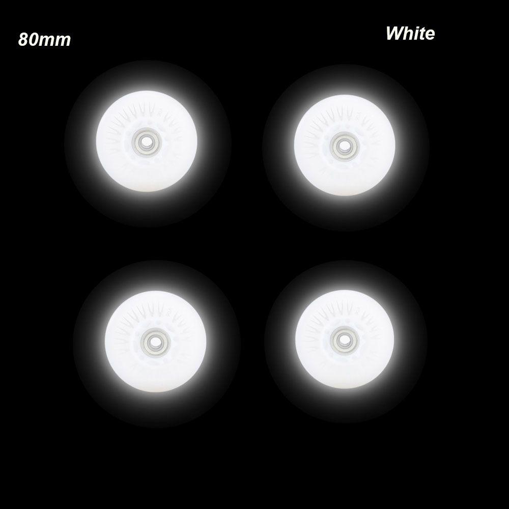 4pcs LED 70mm 68mm 64mm 90A Outdoor Inline Skates Roller Wheels Parts Flash Wheel 80mm 76mm 72mm