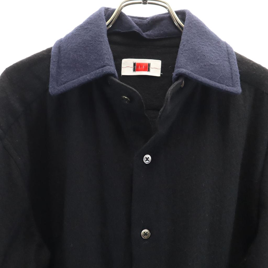 By H. Made In Japan Wool Blend Long Sleeve Shirt 3 Black Men's Used