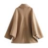 Модное женское пальто с лацканами на осень и зиму с длинным рукавом, однобортная куртка с карманами, женское уличное шикарное пальто-тренч