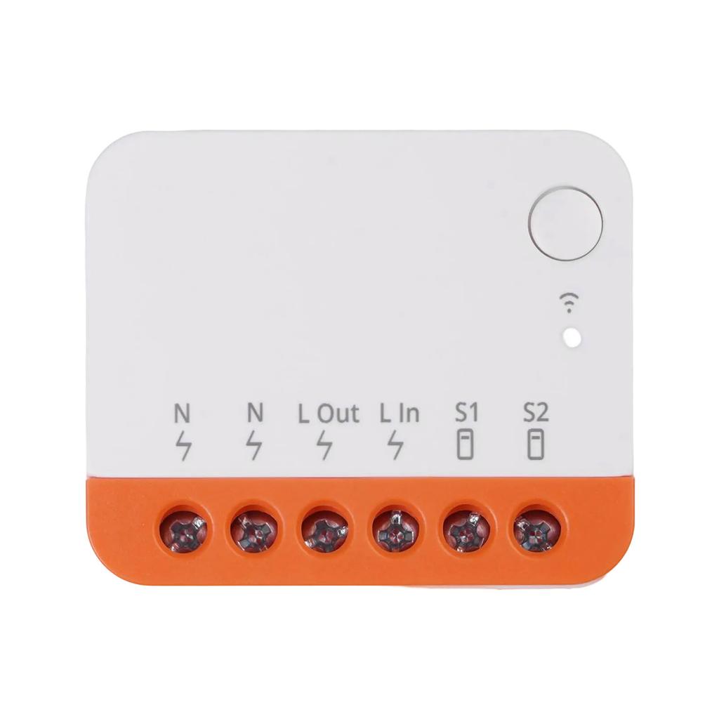 MINIR4 WiFi Умный выключатель Компактный 2-позиционный Свет с функцией таймера Поддержка внешнего выключателя Управление через приложение Сертифицирован как безопасный и надежный