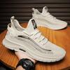 Men's Shoes Summer 2025 New Mesh Breathable Fly-woven Hollow Deodorant Mesh Shoes Men's Soft-soled Casual Sports Trendy Shoes