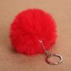 Trendy Simple Bag Pendant Fluffy Fur DIY Jewelry Keychains Fashion Accessories Key Chain Key Ring