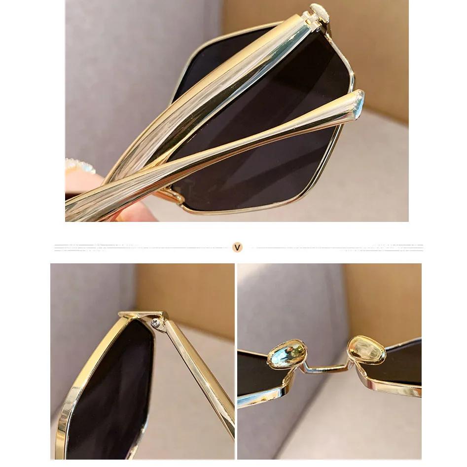 New y2k Vintage Rhombus Sunglasses Women For Men Luxury Brand Designer Sun Glasses Punk Popular Outdoor Travel Sexy Shades UV400
