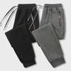 Men's Plus Size Zipper Autumn Sweatpants - Casual Straight Sports Trousers