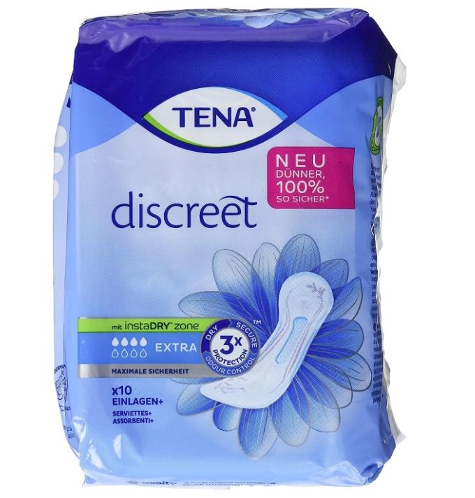 (DE) Tena Discreet Extra, гигиенические прокладки, 12 шт. (ПРОДУКТ ИЗ ГЕРМАНИИ)