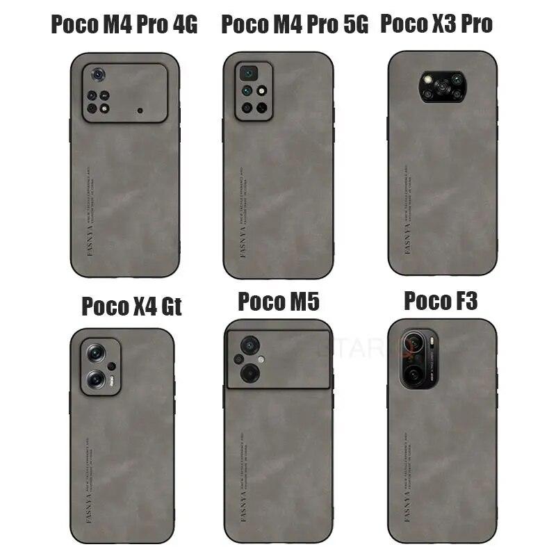 Poco X5 X3 M4 Роскошный кожаный чехол из овчины для Xiaomi Mi Poco X3 Nfc X4 ​​M4 X5 Pro 4g M5 F5 F2 F3 X4 F4 GT 5g, чехол X4pro X3pro