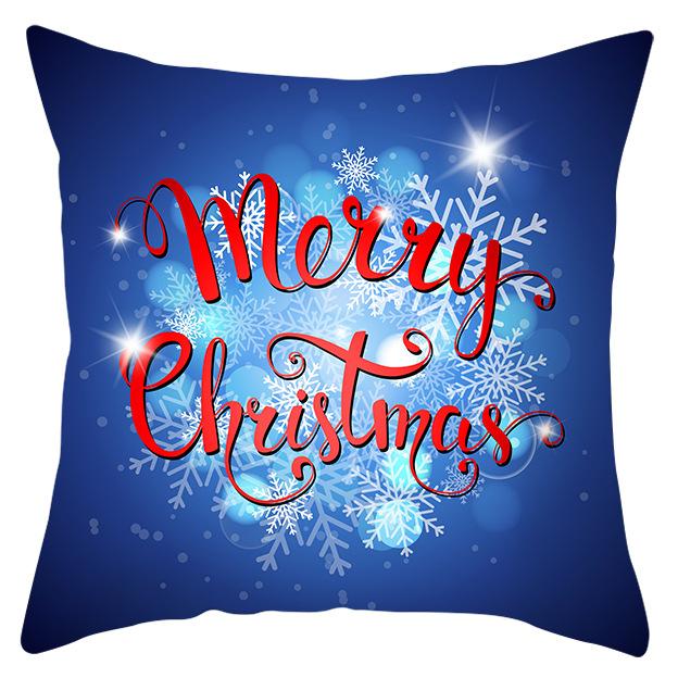 Рождественская серия «Снежная сцена» Наволочки Домашняя наволочка для дивана Чехлы для подушек для автомобиля Домашнее использование