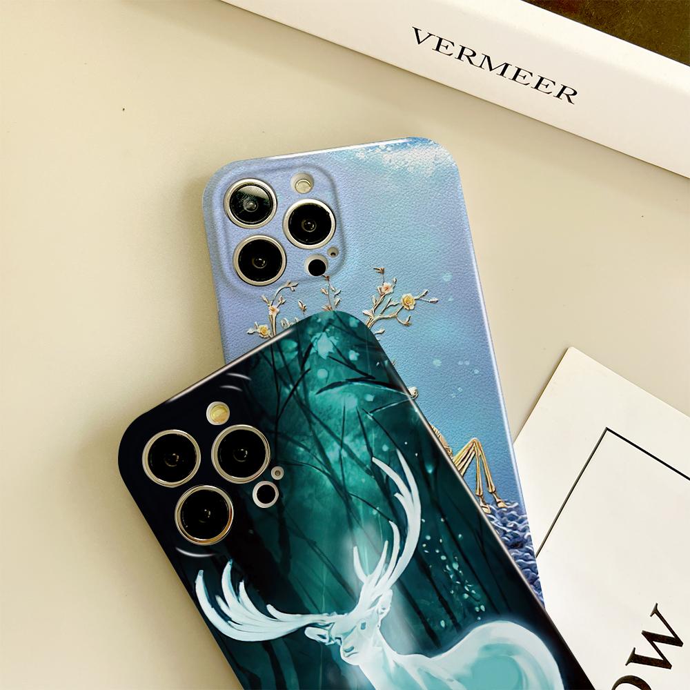 Универсальный чехол для телефона с пленкой и мультяшным модным дизайном, твердый чехол с полным покрытием, защитный чехол для камеры для iPhone, Samsung, Xiaomi, Poco, Redmi, Huawei, Honor