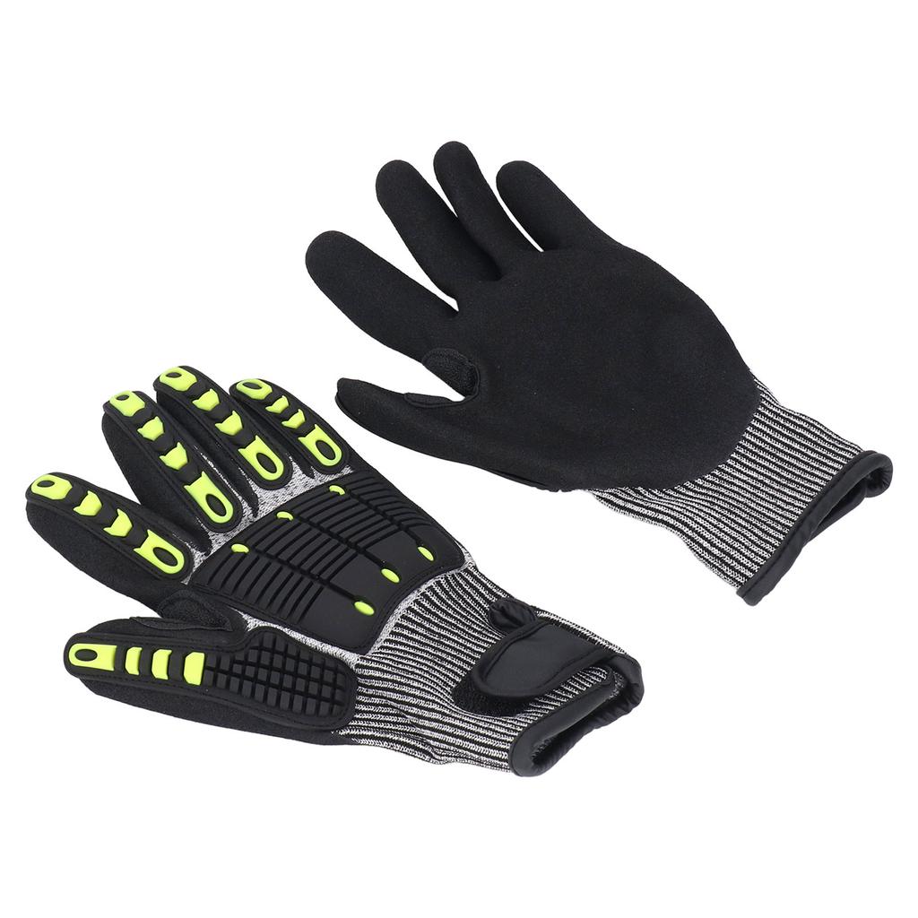 1 Pair Safety Work Gloves Impact Resistant Anti Slip Touch Screen Gloves for Gardening Mechanical Co