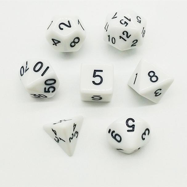 7 шт./лот, многогранные игральные кости из смолы D&D D4 D6 D8 D10 D% D12 D20, многогранные игральные кости TRPG, настольные игры