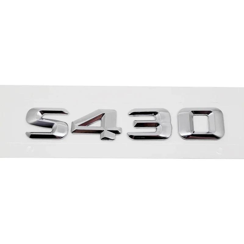 Modified 3D Car Letter Sticker Rear Trunk Tail Decorative Badge Emblem for Mercedes Benz S400 S420 S430 S450 S500 S550 S600 S650 AX1