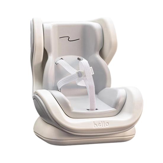 Doll Car Seat with Soft Furry Cushion Seat Cover Safety Belt Design Easy To Install Cute Doll Chair Car Interior Ornament