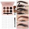 Eyebrow Cream Eyebrow Powder Eyebrow Glue Multi-functional Plate Plastic Dye Waterproof Eyebrows Wild Eyebrows 3-in-1 Makeup Plate