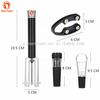 Factory Price 4 Pieces air Pressure Pump Wine Aerator Vacuum Stopper Bottle Opener Corkscrew
