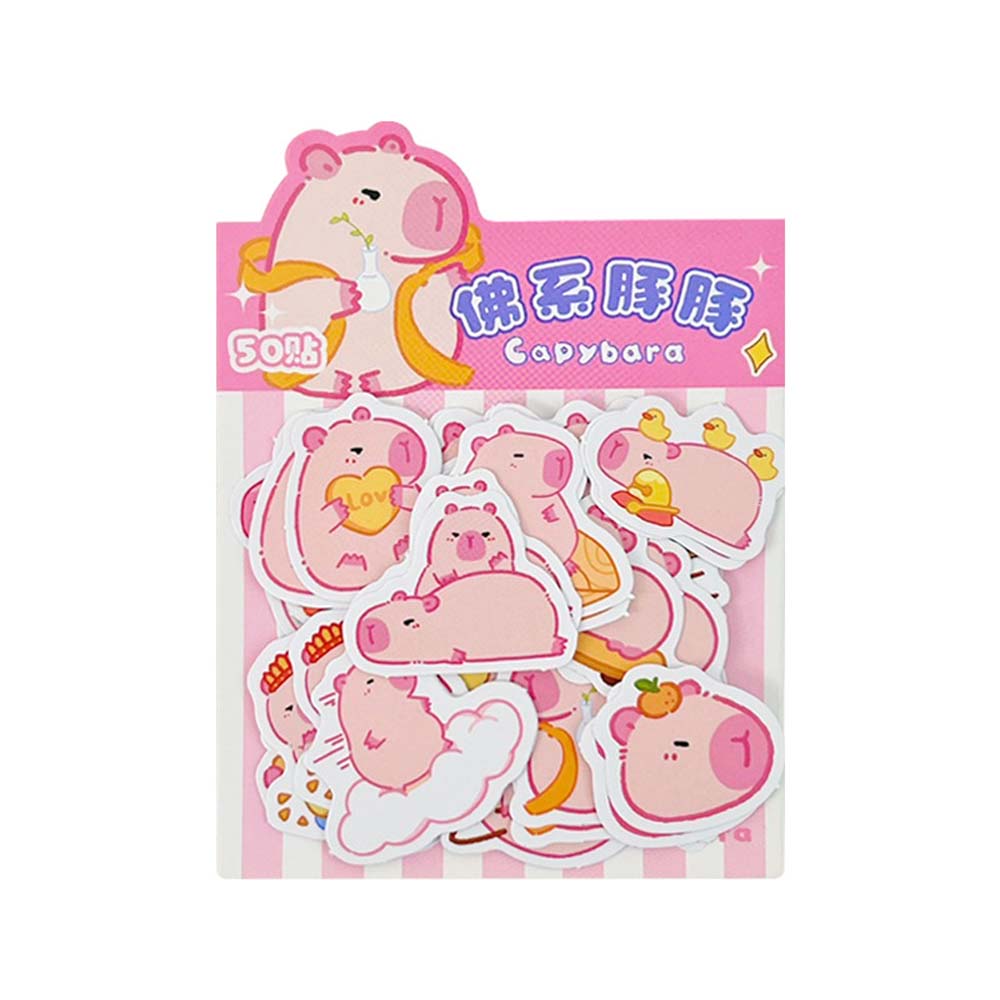 Школьные принадлежности Капибара Украшения Наклейка Мультфильм Наклейки Детские игрушки Наклейка Чемодан