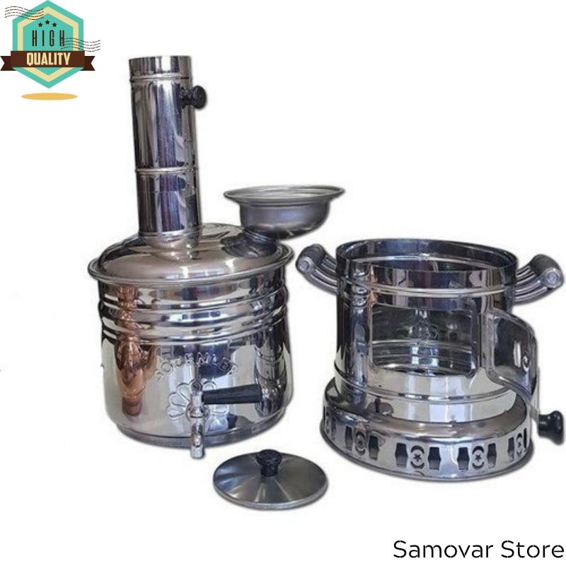 Разборный дровяной самовар, подогреватель чая Походный чайник Чайник подогреватель печка Чайный самовар Пикник самовар дровяная угольная печь походный стальной самовар