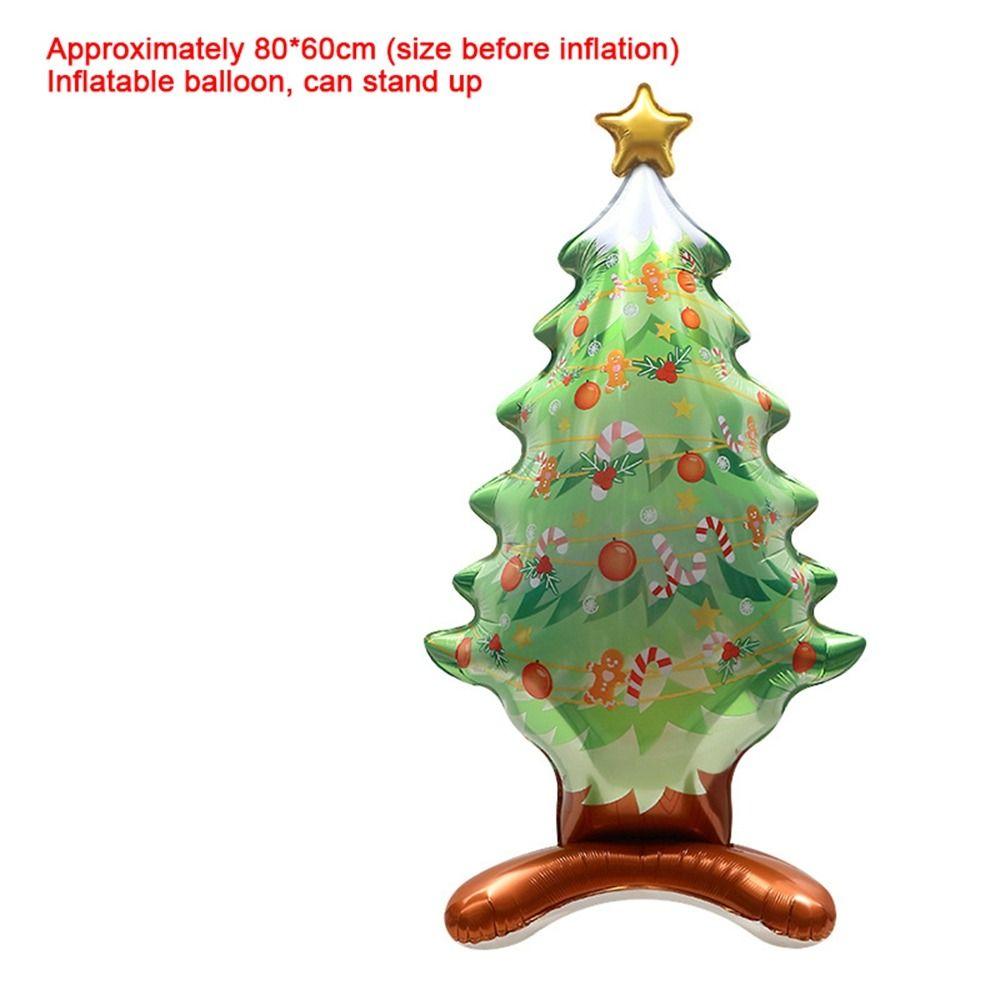 Aluminum Film Christmas Foil Balloon DIY Party Props Christmas Tree Balloon Kids Toy Inflatable Santa Claus Balloons Halloween