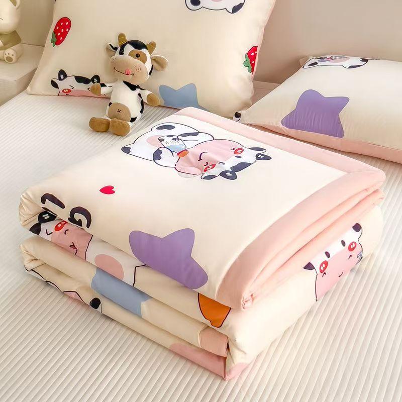 Благоприятное для кожи одеяло с кондиционером, одноместное двойное летнее прохладное одеяло, тонкое одеяло весной и осенью