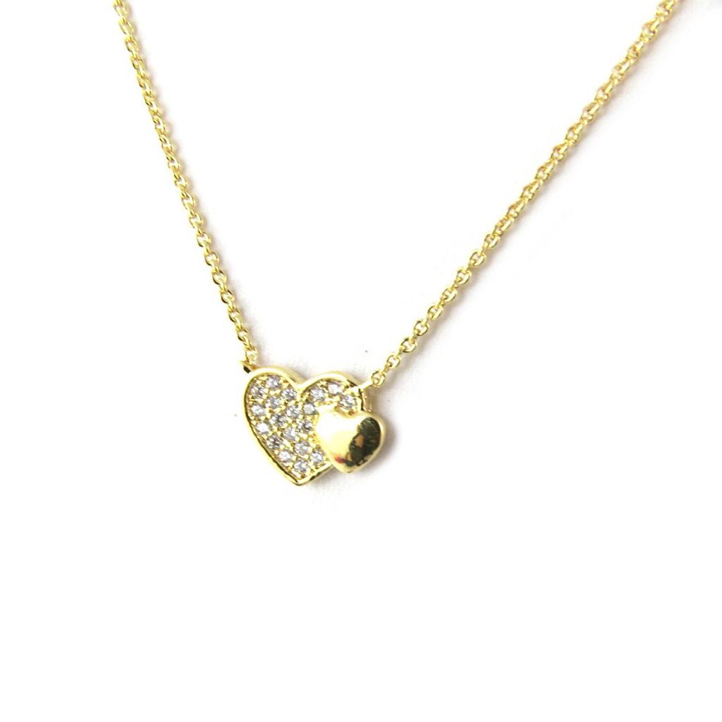 Les Trésors De Lily [N5371] - Gold Plated 'Love' Necklace