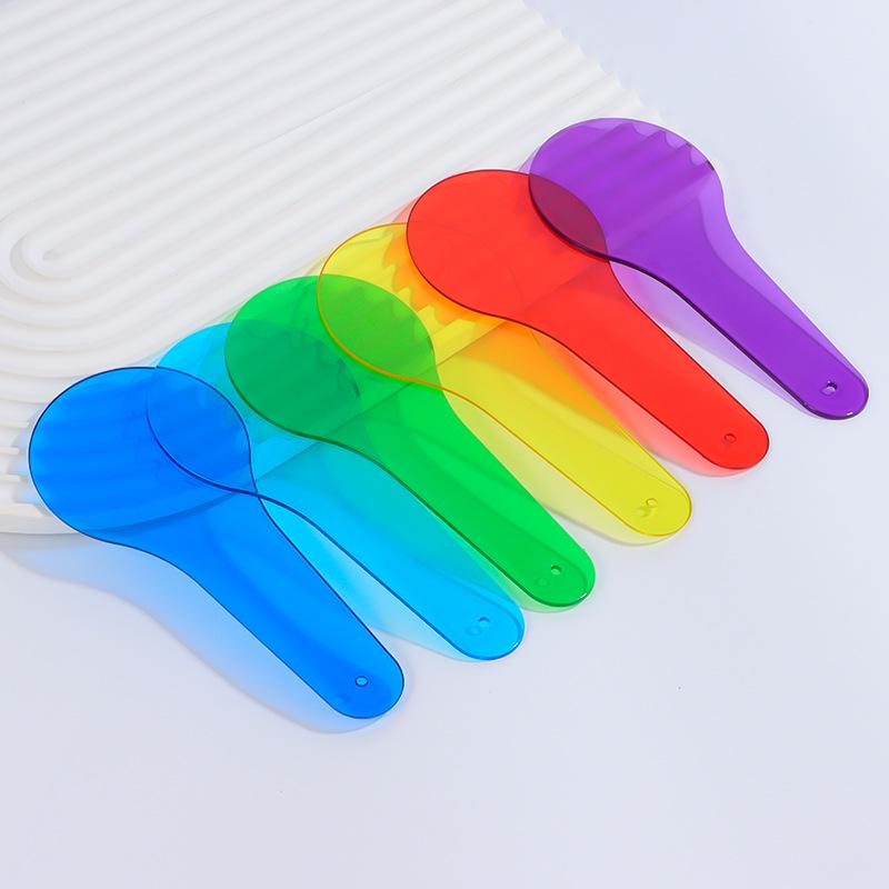 Primary Colors 6-Card Synthesizer: Science Puzzle Teaching Aid with Six-Color Toning Translucent Boards