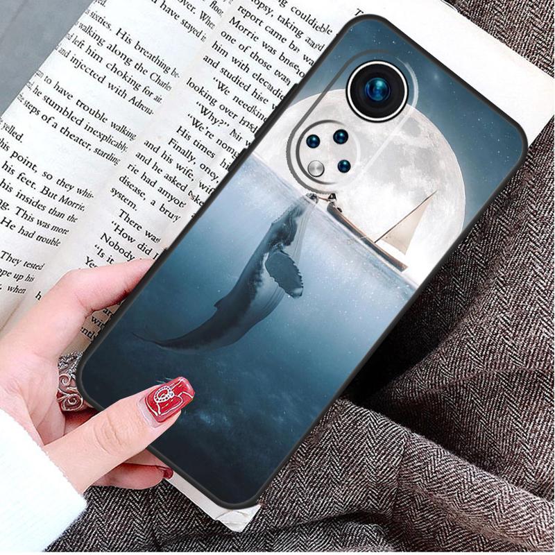 Кит Рыба Волна Море Чехол Для Honor Magic 8 6 7 Lite Honor 400 200 Pro 50 70 90 X8c X8b X9a X9c X9b X9d Win Чехол